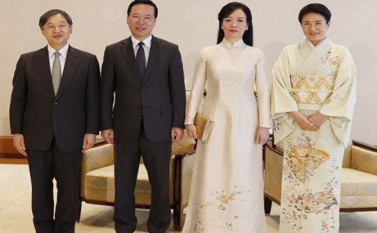 Chủ tịch nước Võ Văn Thưởng hội kiến Nhà vua và Hoàng hậu Nhật Bản
