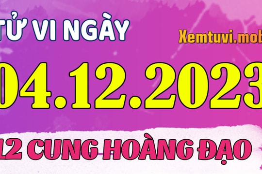 Tử vi 12 cung hoàng đạo ngày 4/12/2023: Xử Nữ hấp tấp, Ma Kết uể oải