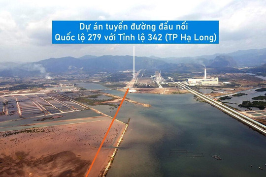 Vị trí sẽ xây cầu Cửa Lục 2 ở TP Hạ Long, Quảng Ninh