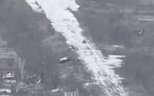 Ukraine đăng video UAV FPV lần đầu phá hủy robot quân sự Nga ở Avdiivka