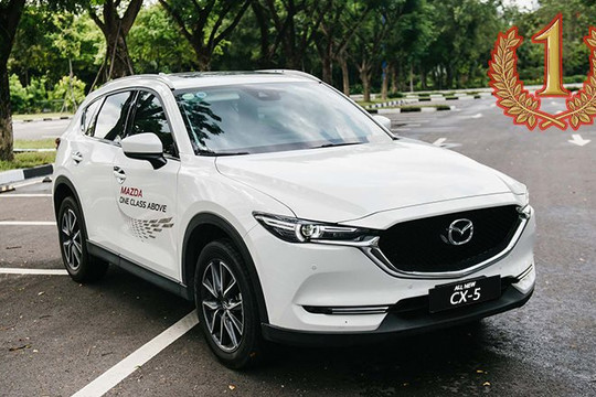 Top 10 mẫu xe bán nhiều thị trường ô tô Việt Nam tháng 11/2023: Mazda CX-5 giữ vững vị trí số 1