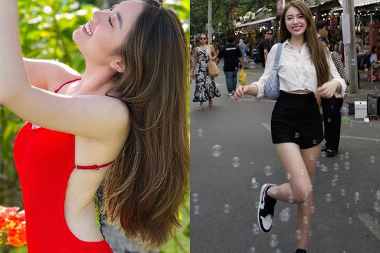 'Hot girl Hà thành' áo trắng quần thun trên phố: Tuổi 27 tuổi trông như 17