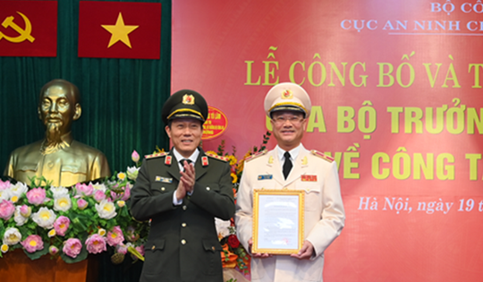 Giám đốc công an tỉnh Nghệ An giữ chức Cục trưởng Cục An ninh chính trị nội bộ