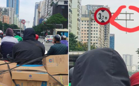 Dỡ biển báo làn đường dành cho buýt nhanh BRT - Sở GTVT Hà Nội nói gì?