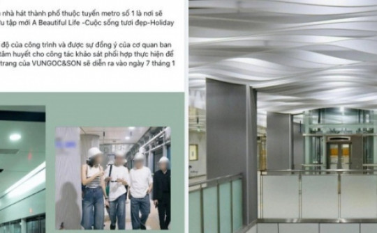 Sở VH&TT TP.HCM: 'Sở chưa tiếp nhận hồ sơ về việc biểu diễn thời trang dưới ga ngầm metro số 1'