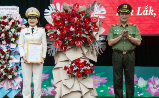 Thiếu tướng Nguyễn Thị Xuân làm Phó giám đốc Công an tỉnh Đắk Lắk