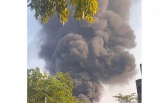 Hải Dương: Cháy ở trụ sở công an huyện, cả trăm xe máy bị thiêu rụi