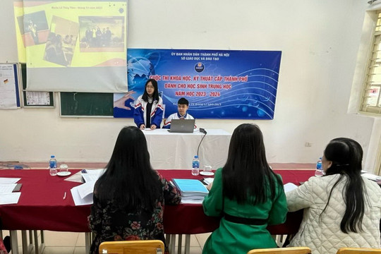 Hà Nội khai mạc cuộc thi khoa học kỹ thuật cấp thành phố năm 2023
