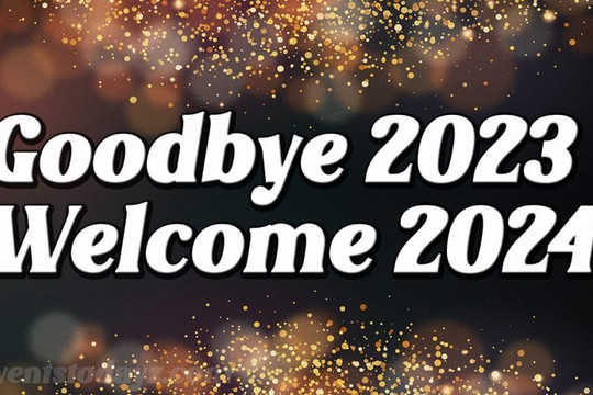 Status tạm biệt năm cũ và chào đón năm mới 2024