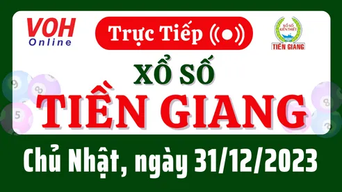 XSTG 31/12 - Kết quả xổ số Tiền Giang hôm nay chủ nhật ngày 31/12/2023