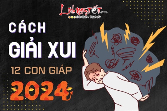 Hướng dẫn giải XUI cho 12 con giáp năm 2024: Hóa giải mọi nguy cơ, cuộc đời lên hương