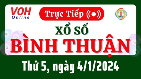 XSBTH 4/1 - Kết quả xổ số Bình Thuận hôm nay thứ 5 ngày 4/1/2024