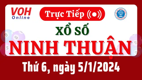 XSNT 5/1 - Kết quả xổ số Ninh Thuận hôm nay thứ 6 ngày 5/1/2024