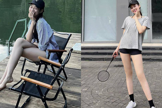 Đỗ Thị Hà quyến rũ với short, váy ngắn chơi thể thao