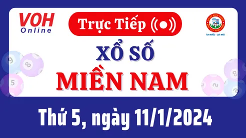 XSMN 11/1, Trực tiếp xổ số miền Nam thứ 5 ngày 11/1/2024