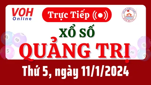 XSQT 11/1 - Kết quả xổ số Quảng Trị hôm nay thứ 5 ngày 11/1/2024