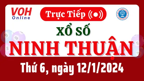 XSNT 12/1 - Kết quả xổ số Ninh Thuận hôm nay thứ 6 ngày 12/1/2024