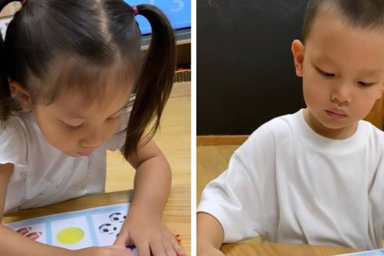 Lisa - Leon nhà Hà Hồ mới 3 tuổi đã cầm bút tô màu cực đỉnh, đặc biệt còn hay "lý sự"