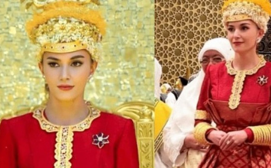Cô dâu của Hoàng tử Brunei lộng lẫy trong lễ cưới