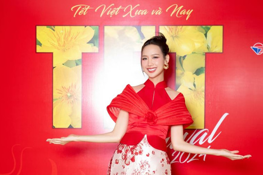 Vừa kết thúc nhiệm kỳ, Hoa hậu Bảo Ngọc trở thành Đại sứ 'Lễ hội Tết Việt'