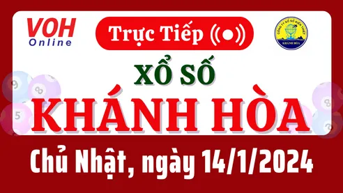 XSKH 14/1 - Kết quả xổ số Khánh Hòa hôm nay chủ nhật ngày 14/1/2024