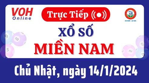 XSMN 14/1, Trực tiếp xổ số miền Nam chủ nhật ngày 14/1/2024