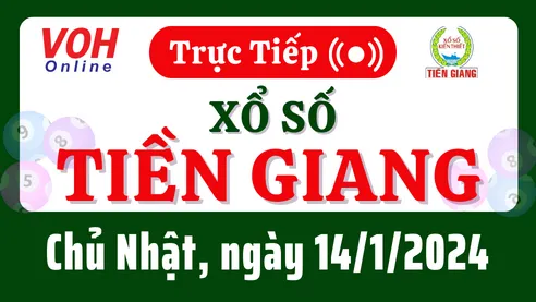 XSTG 14/1 - Kết quả xổ số Tiền Giang hôm nay chủ nhật ngày 14/1/2024