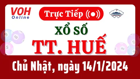 XSTTH 14/1 - Kết quả xổ số Thừa Thiên Huế hôm nay chủ nhật ngày 14/1/2024