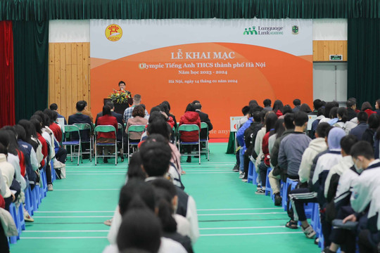 Hơn 400 trường tham gia thi Olympic Tiếng Anh dành cho học sinh THCS Hà Nội