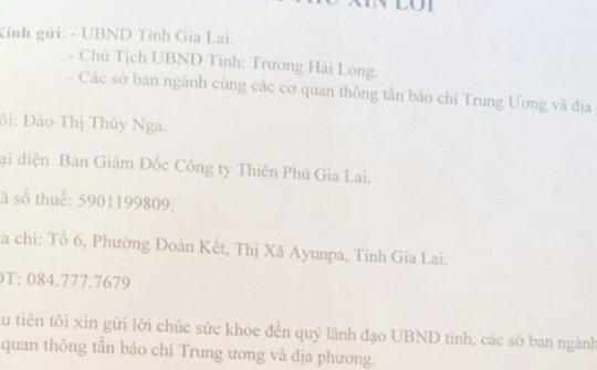 Vụ giả mạo quyết định của Chủ tịch UBND tỉnh Gia Lai: Bất ngờ "tâm thư xin lỗi"