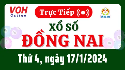 XSDN 17/1 - Kết quả xổ số Đồng Nai hôm nay thứ 4 ngày 17/1/2024