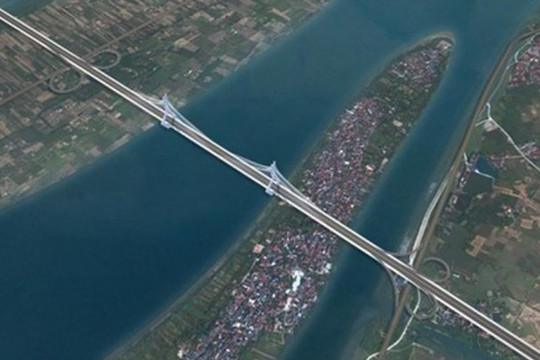 Cầu Tứ Liên bắc qua sông Hồng và metro số 5 Văn Cao - Hòa Lạc sắp được xây dựng