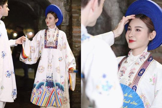 Nữ DJ quê miền Tây mặc cổ phục Việt trên phố đi bộ thu hút mọi ánh nhìn