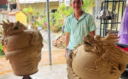 Độc lạ 4 cặp rồng của làng gốm 500 tuổi ở Quảng Nam