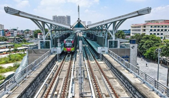 Tiến độ tuyến metro đoạn Nhổn - ga Hà Nội gần đạt 78%, dự kiến khai thác đoạn trên cao vào tháng 6