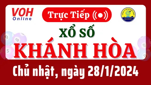 XSKH 28/1 - Kết quả xổ số Khánh Hòa hôm nay chủ nhật ngày 28/1/2024