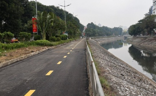 Người dân Thủ đô sẽ được đi xe đạp dọc sông Tô Lịch trên con đường riêng dịp Tết Giáp Thìn