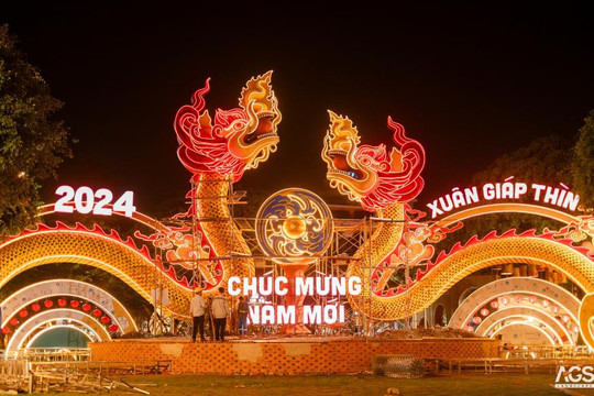 Không chỉ 1, Hội hoa Xuân Vũng Tàu áp đảo với loạt linh vật hoành tráng bậc nhất Việt Nam!