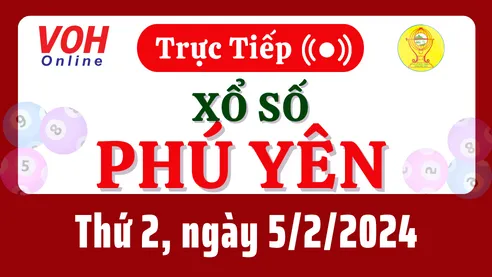XSPY 5/2 - Kết quả xổ số Phú Yên hôm nay thứ 2 ngày 5/2/2024