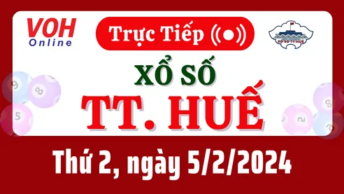 XSTTH 5/2 - Kết quả xổ số Thừa Thiên Huế hôm nay thứ 2 ngày 5/2/2024