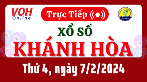 XSKH 7/2 - Kết quả xổ số Khánh Hòa hôm nay thứ 4 ngày 7/2/2024