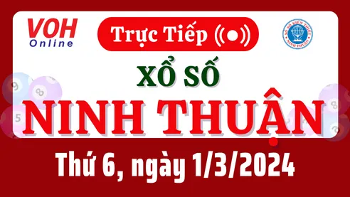 XSNT 1/3 - Kết quả xổ số Ninh Thuận hôm nay thứ 6 ngày 1/3/2024