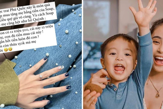 Con trai 7 tuổi ngỏ ý tặng mẹ trang sức hơn 12 triệu, ca nương Kiều Anh tự hào: "Cách chi tiêu giống hệt bố"