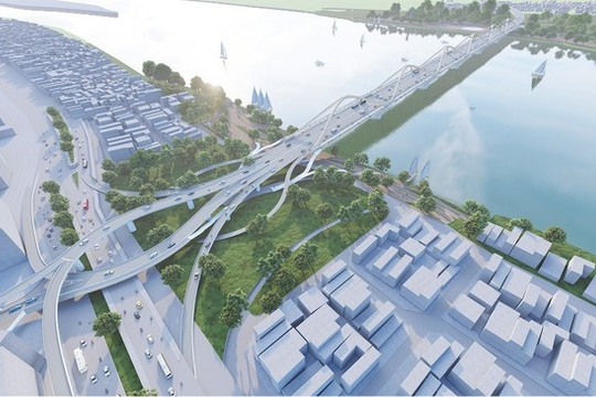 Sắp khởi công dự án hạ tầng "khủng" 16.000 tỷ đồng dài gần 6km nối quận Hoàn Kiếm với Long Biên