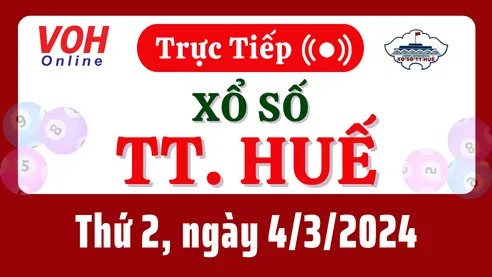 XSTTH 4/3 - Kết quả xổ số Thừa Thiên Huế hôm nay thứ 2 ngày 4/3/2024