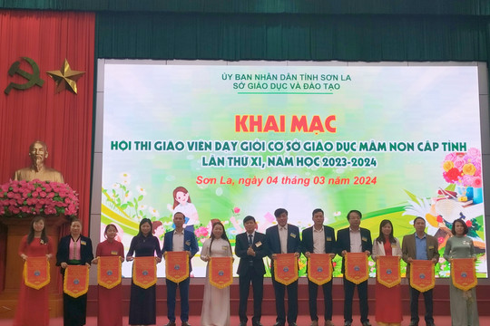 Gần 200 thầy cô mầm non ở Sơn La tham dự Hội thi giáo viên dạy giỏi