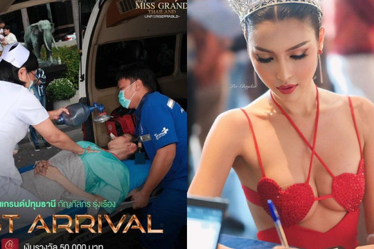 Cô gái đi thi hoa hậu bằng xe cấp cứu "gây sốt" mạng xã hội