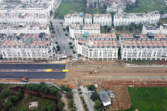 Hình ảnh đường Lê Quang Đạo kéo dài sắp thông xe