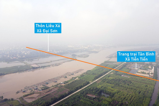 Vị trí dự kiến quy hoạch cầu vượt sông Thái Bình trên tuyến Vành đai 5 Vùng Thủ đô qua tỉnh Hải Dương