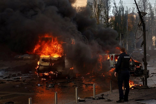 Thủ đô Ukraine hứng đòn tập kích sau gần 2 tháng